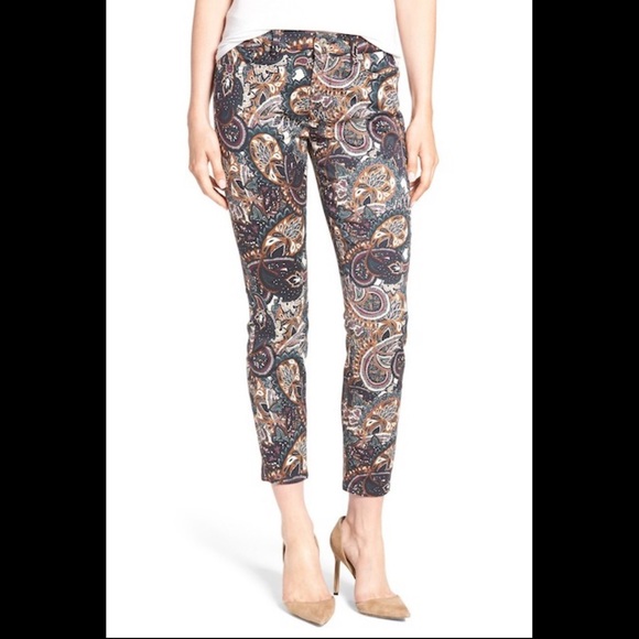 Seven For All Mankind Underground Paisley Crop 25 - Picture 1 of 7